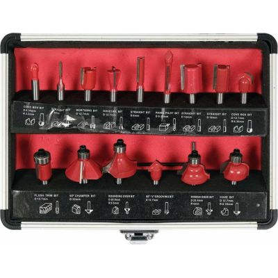Yato YT-68007 Fräser-Set, 15-teilig.