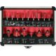 Yato YT-68007 Fräser-Set, 15-teilig.
