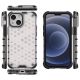 12. Honeycomb Handyhülle Schutzhülle mit TPU Rahmen für iPhone 13 mini transparent