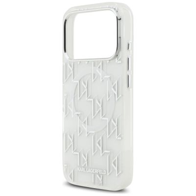 6. Karl Lagerfeld IML KL Monogram MagSafe Case für iPhone 17 Pro - Weiß