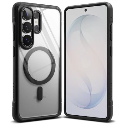 2. Ringke Fusion Bold Magnetische MagSafe-Hülle für Samsung Galaxy S26 Ultra – Transparent Schwarz