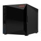5. AS5404T NAS; Tower; 4x (3,5" SATA HDD/ 2,5" SSD); Intel Celeron N5105; 4 GB DDR4 SODIMM (max. 16 GB), 2x 2,5-GbE, 4x M.2 2280 NVMe PCIe 3.0, 3x USB 3.2 Gen, 1x HDMI 2.0b