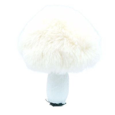 DEKORATIVER PILZ-ANHÄNGER 8x12CM ECRU