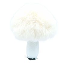 DEKORATIVER PILZ-ANHÄNGER 8x12CM ECRU