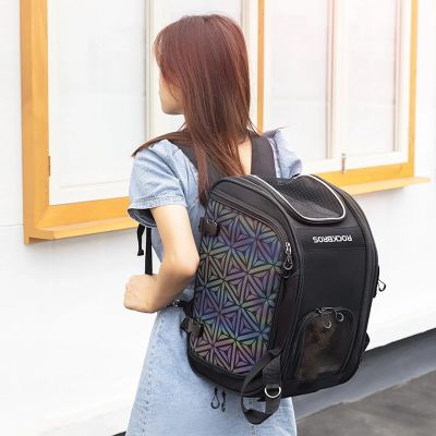 9. Rockbros 30140028001 Transport-Fahrradtasche für Katzen und Hunde – Schwarz