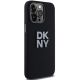 4. DKNY Liquid Silicone Metal Logo iPhone 15 Pro Max Hülle - Schwarz