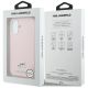 8. Karl Lagerfeld Karl & Choupette Head Pins Saffiano MagSafe Hülle für iPhone 17 - Pink