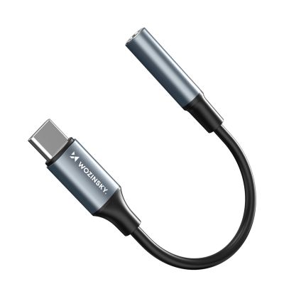 4. Wozinsky WACM-01 USB-C Adapter - 3,5mm Mini Jack - Schwarz