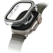 Uniq Voute Hülle mit gehärtetem Glas für Apple Watch Ultra 49 mm - Silber