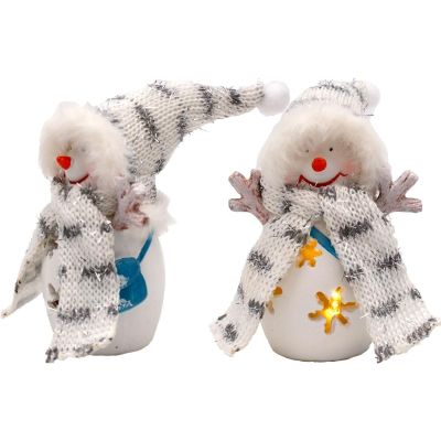16. LED-Schneemannfigur 7x6x16cm