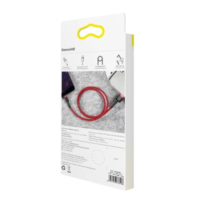 10. Baseus Cafule USB-A / Lightning 2.4A QC 3.0 Kabel 1 m - rot