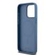 7. DKNY MagSafe-Hülle aus Leder mit Monogrammmuster und Metalllogo für iPhone 15 Pro Max – Blau