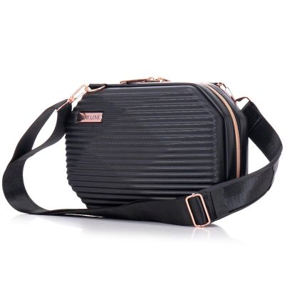 3. SET KULTURTASCHE + TASCHE ABS T5821-6 SCHWARZ SEMI LINE