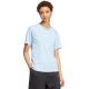 4. adidas Essentials Damen-T-Shirt mit kleinem Logo, Hellblau, JY4962