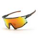 Rockbros SP258 ROAD TO SKY Radbrille mit polarisierten orangefarbenen Gläsern - Grün