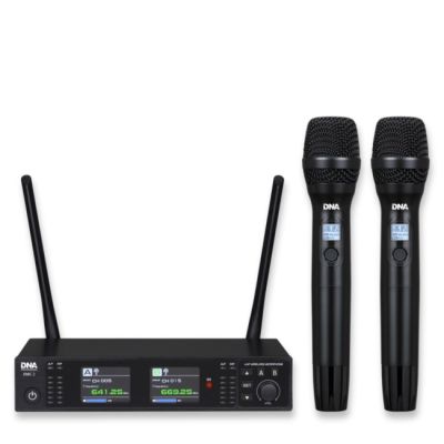 11. DNA XMIC 2 – Drahtloses Dual-Set bestehend aus 2 Handmikrofonen und einem Empfänger, UHF-Band 518–542 MHz