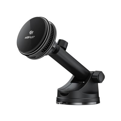 Acefast D67 Magnetische Armaturenbrett-Autohalterung mit Qi2 25W kabelloser Lade- und Kühlfunktion – Schwarz