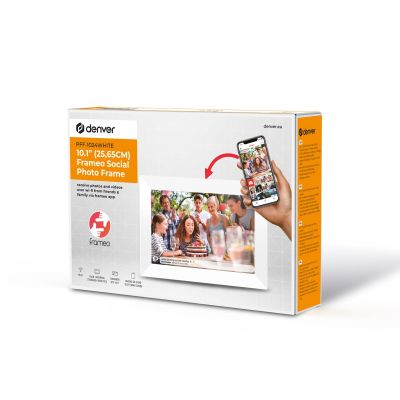 8. Denver-Fotorahmen mit FRAMEO 10,1" 16GB weiß