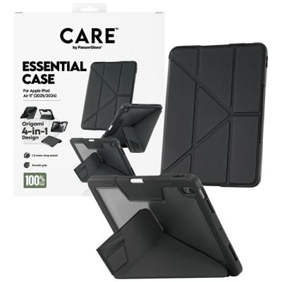 4. Care by PanzerGlass Y-Fold-Case für iPad Air 11" 2025 (7. Gen.) / iPad Air 11" 2024 (6. Gen.) - Schwarz