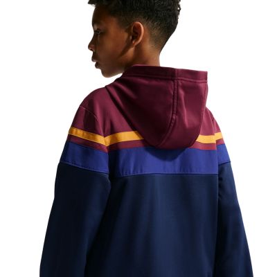6. Nike FC Barcelona Heimtrainingsanzug für Kinder, marineblau und bordeauxrot IO3566 682