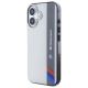2. BMW Motosport IML Vertical Stripe Hülle für iPhone 16 – Grau