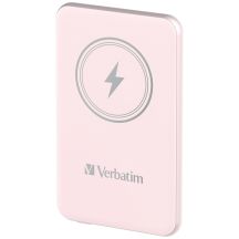 Verbatim Charge 'n' Go Lithium-Polymer-Akku (LiPo) 5000 mAh, kabelloses Laden, Pink