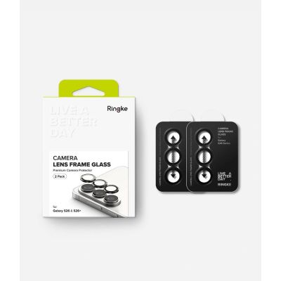 7. Ringke Kamerarahmenschutz 2er-Pack für Samsung Galaxy S26 / S26+ - Schwarz