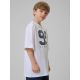 5. Locker geschnittenes Jungen-T-Shirt mit Aufdruck 4F 4FJRSS26TTSHM3786-10S