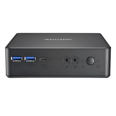 2. Shuttle NC40U Barebone-Computer, 0,84 l, Schwarz, Intel 7305 SoC, 1,1 GHz
