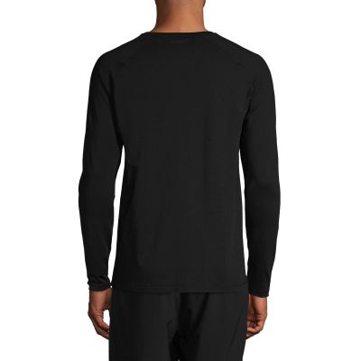 2. CASALL M Essential Langarm-T-Shirt für Herren, Schwarz