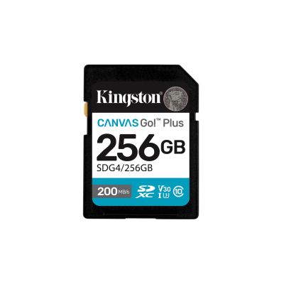 Kingston Canvas Go Plus SDG4/256GB Speicherkarte (256GB; Klasse U3, V30; Speicherkarte)