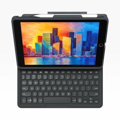 2. ZAGG Keyboard Pro Keys – Hülle mit Tastatur und Apple Pencil-Halterung für iPad 10,9" 10G / 11" (A16) (schwarz/grau)