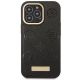 3. Guess GUHMP14LSAPSTK iPhone 14 Pro 6,1" schwarz/schwarzes Hardcase Peony Logo Plate MagSafe