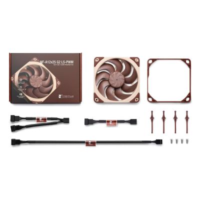 6. Noctua NF-A12X25 G2 LS-PWM Computer-Kühlsystem Gehäuselüfter 12 cm Beige 1 Stück.
