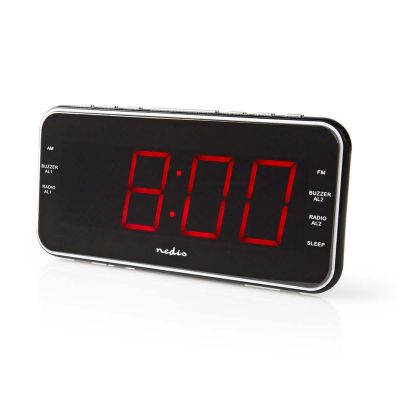 8. Nedis CLAR004BK Digitaler Wecker Schwarz