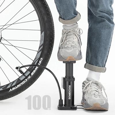 3. Rockbros 4522L Ultraleichte Fahrrad-Fußpumpe – Schwarz
