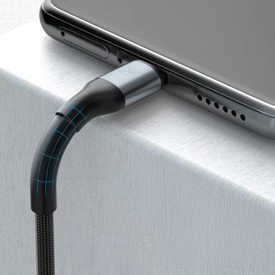 4. 3mk Hyper Cable N-SERIES USB-A / USB-C 2m 9V/2A 18W / schwarz