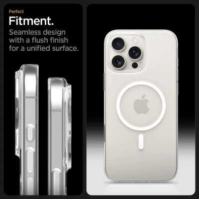 10. Spigen Thin Fit MagSafe Hülle für iPhone 16 Pro – Transparent und Weiß