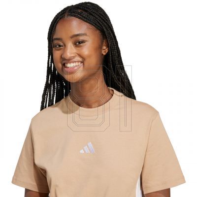 5. adidas Essentials 3-Streifen Baumwoll-T-Shirt W JX7616