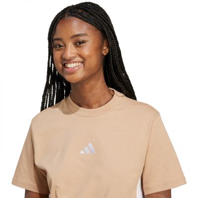 5. adidas Essentials 3-Streifen Baumwoll-T-Shirt W JX7616