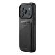Mujjo Wallet Lederhülle - Lederhülle für iPhone 17 Pro, kompatibel mit MagSafe (schwarz)