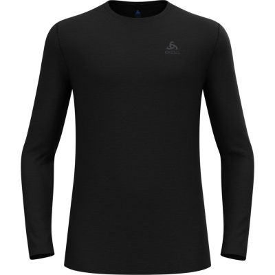 ODLO Herren Merino 160 BL Top Crew Neck L/S Größe M Schwarz
