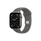 3. Apple Watch Series 11 GPS + Cellular 46mm Gehäuse aus Natur-Titan mit Sportarmband in Steingrau - S/M (MFCW4ZR/A)