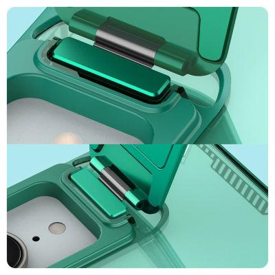 10. Nillkin Iceblade Prop Magnethülle mit Kameraabdeckung und Ständer für iPhone 16e / 17e – Grün