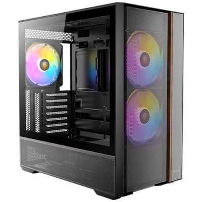 12. Antec FLUX REAR Midi-Tower, Schwarz