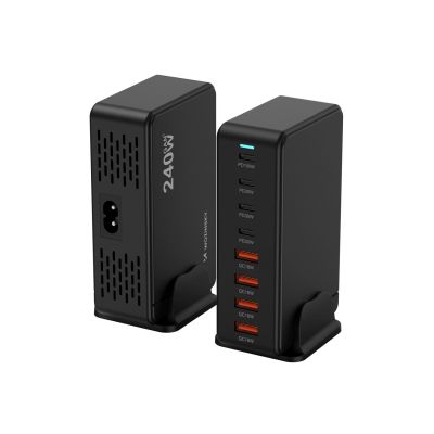 3. Wozinsky 240W GaN QC3 Ladestation – Schwarz
