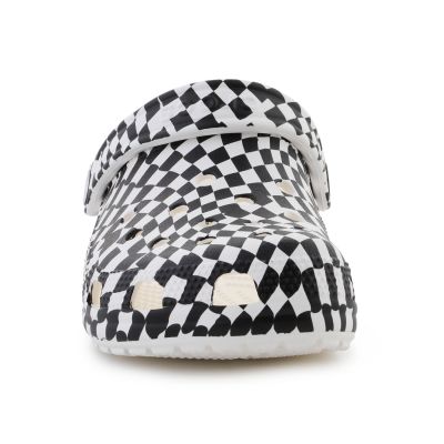 2. Crocs Classic Warped Checker Clog 211007-103 Flip-Flops