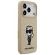 4. Karl Lagerfeld Silikonhülle mit Karl-Skizze und Logo (MagSafe) für iPhone 17 Pro – Braun