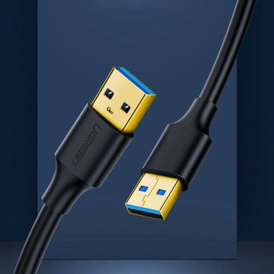 10. Ugreen US128 10370 USB-A 3.0 / USB-A 3.0 5Gb/s Kabel 1m – Schwarz