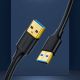 10. Ugreen US128 10370 USB-A 3.0 / USB-A 3.0 5Gb/s Kabel 1m – Schwarz